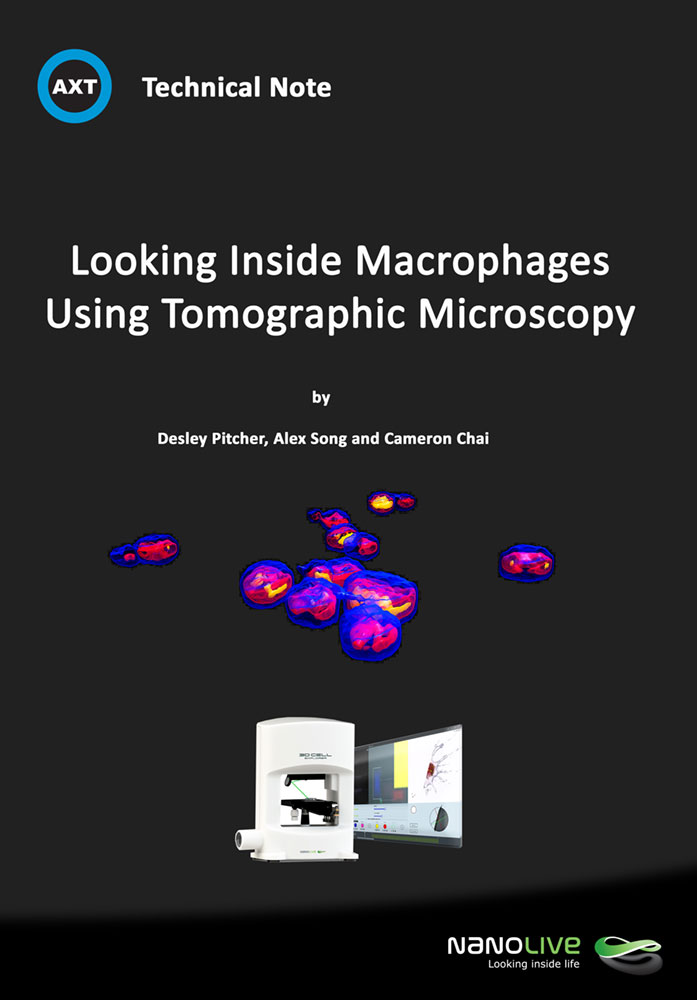 Imaging Macrophages using the Nanolive 3D Cell Explorer tomographic microscope