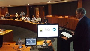Mark Aylmore at the 2015 TIMA User Group Meeting on automated mineralogy
