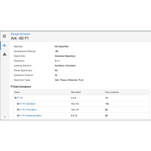 OpenSpecimen Containers