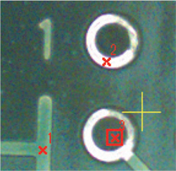 Rigaku Primus IV WDXRF mapping location setting - point mode