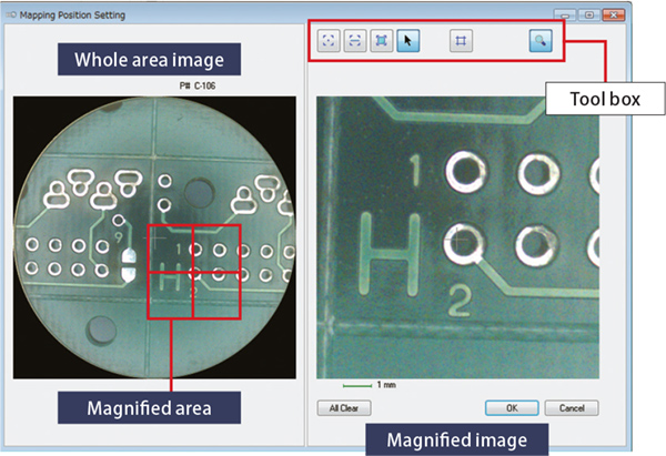 Rigaku Primus IV WDXRF mapping location setting