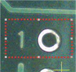 Rigaku Primus IV WDXRF mapping location setting - rectangle mode