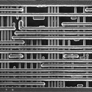 Microelectronics and semiconductor example from TESCAN XEIA Ultra-High resolution SEM with Xe Plasma FIB